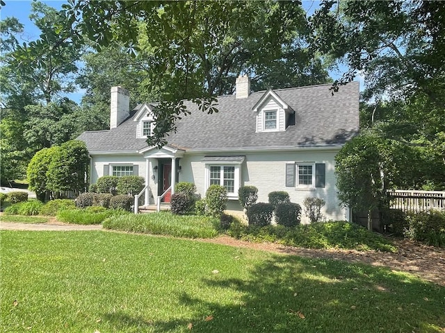 501 Seneca Dr, Seneca, SC 29678 - cape cod-style house with a chimney and a shingled roof