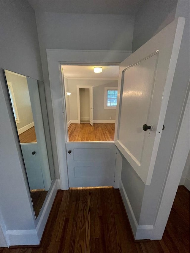 501 Seneca Dr, Seneca, SC 29678 - hall featuring wood finished floors and baseboards