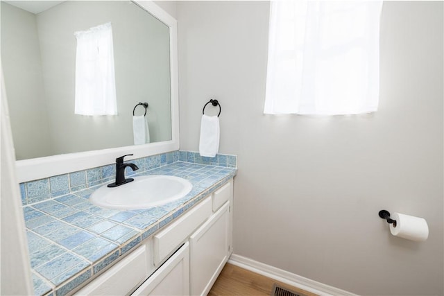 410 S Cove Rd, Seneca, SC 29672 - bathroom with vanity and baseboards