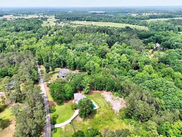 1208 Marett Rd, Pendleton, SC 29670 - aerial view of property and surrounding area featuring a forest