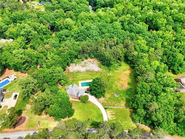 1208 Marett Rd, Pendleton, SC 29670 - drone / aerial view of a heavily wooded area