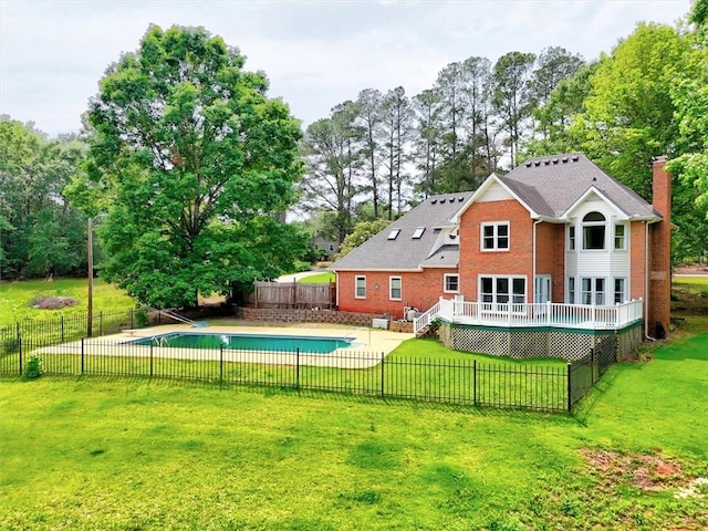 1208 Marett Rd, Pendleton, SC 29670 - view of pool featuring a wooden deck and view of scattered trees