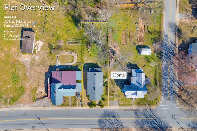 731 E Main St, Seneca, SC 29678 - drone / aerial view