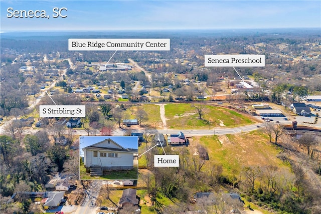 731 E Main St, Seneca, SC 29678 - aerial view of property's location