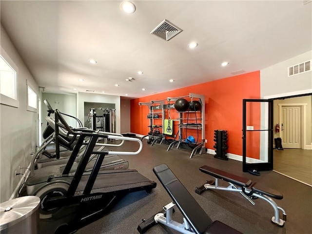 833 Old Greenville Hwy Unit 323, Clemson, SC 29631 - gym featuring recessed lighting and baseboards