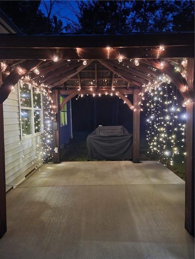 1019 Glen Rd, Seneca, SC 29672 - view of patio at night