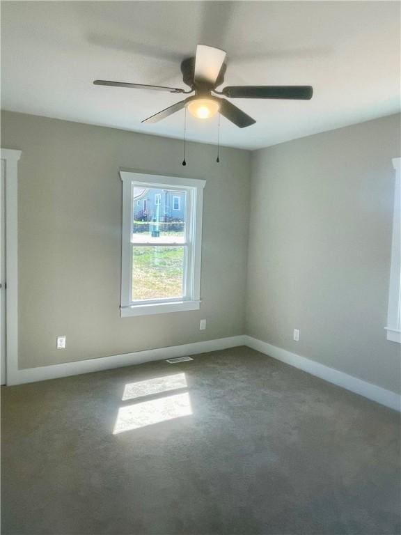403 E S 5th St, Seneca, SC 29678 - carpeted empty room with baseboards and ceiling fan