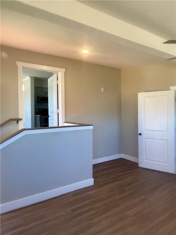 403 E S 5th St, Seneca, SC 29678 - empty room featuring dark wood-type flooring, baseboards, and recessed lighting