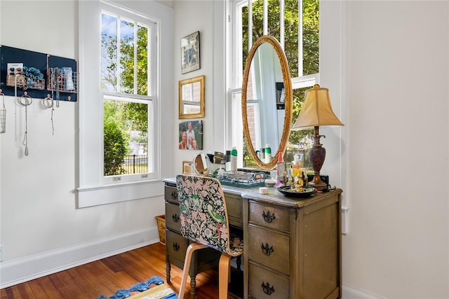 227 S Main St, Honea Path, SC 29654 - home office featuring baseboards and wood finished floors