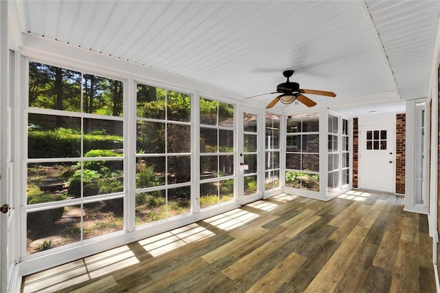 133 Cherokee Rd, Easley, SC 29642 - unfurnished sunroom with french doors and ceiling fan
