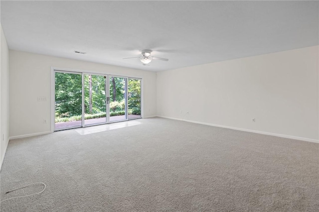 118 Pinnacle Pointe Dr, Seneca, SC 29672 - spare room featuring ceiling fan, baseboards, and carpet flooring