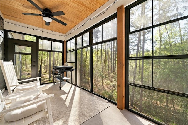 99 Starboard Tack Dr, Salem, SC 29676 - sunroom with ceiling fan and healthy amount of natural light