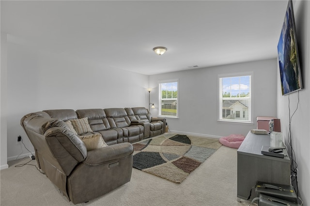 400 N Oak Crest Dr, Belton, SC 29627 - living room with light carpet and baseboards