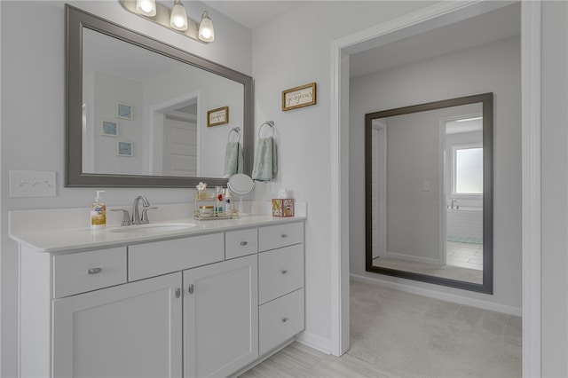 400 N Oak Crest Dr, Belton, SC 29627 - bathroom featuring vanity and baseboards