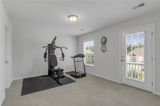 400 N Oak Crest Dr, Belton, SC 29627 - exercise area with carpet floors and baseboards