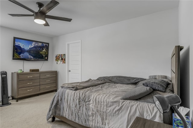400 N Oak Crest Dr, Belton, SC 29627 - bedroom featuring light carpet and ceiling fan