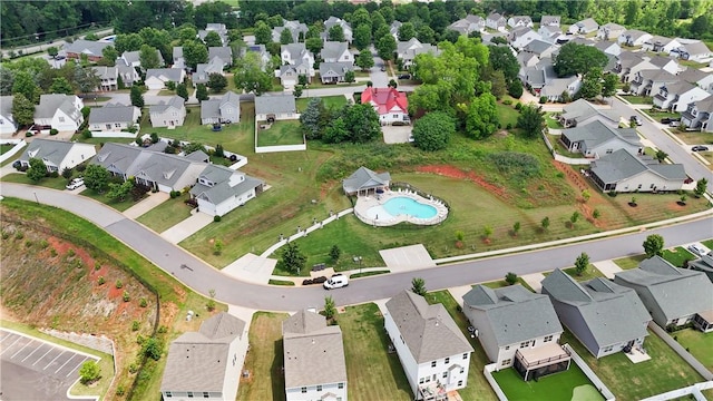406 Bee Cove Way, Pendleton, SC 29670 - aerial view of property's location with nearby suburban area and a pool area