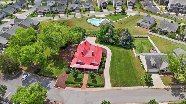 406 Bee Cove Way, Pendleton, SC 29670 - aerial view of residential area with a pool
