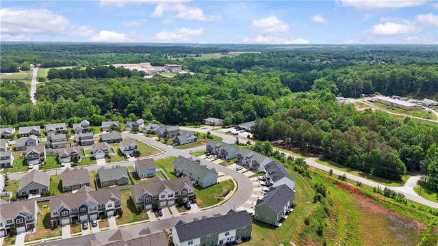 406 Bee Cove Way, Pendleton, SC 29670 - aerial perspective of suburban area with a heavily wooded area