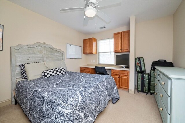 1523 Gadwell Way, Seneca, SC 29678 - bedroom with light carpet and ceiling fan