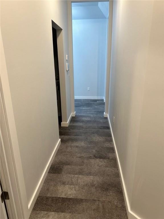 70 Creek Point Dr, Abbeville, SC 29620 - corridor with dark wood-type flooring and baseboards