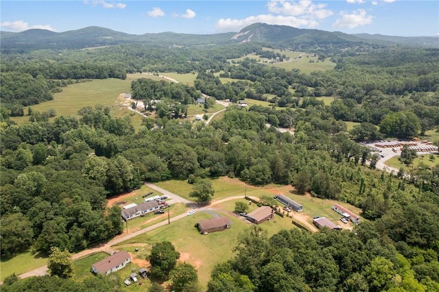 134 Grasshopper Hill Rd, Pickens, SC 29671 - aerial view of a forest and a mountainous background