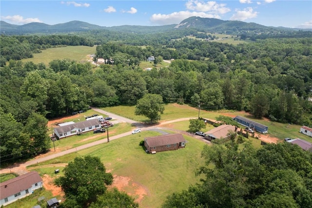 134 Grasshopper Hill Rd, Pickens, SC 29671 - aerial view of a mountainous background and a forest