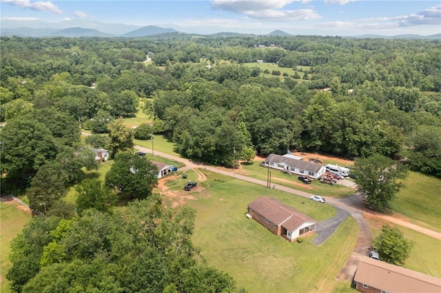 134 Grasshopper Hill Rd, Pickens, SC 29671 - aerial view of a heavily wooded area and a mountainous background