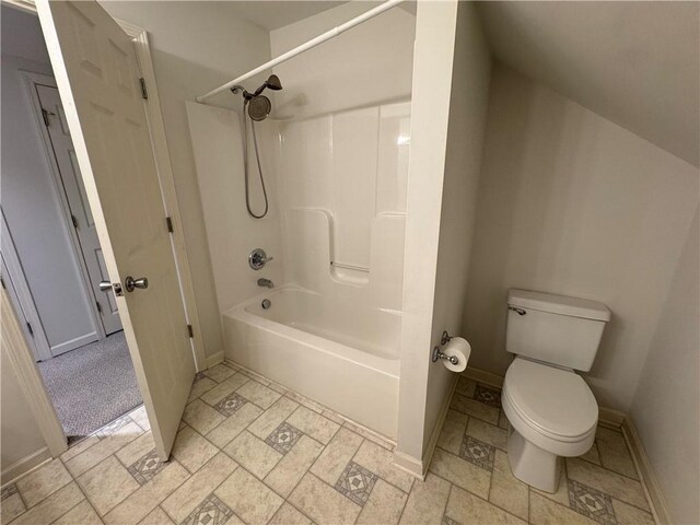 106 Dewars Trl, Anderson, SC 29621 - full bath with baseboards, shower / tub combination, toilet, and stone finish flooring