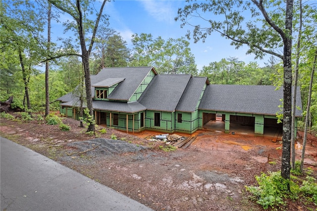 235 Bay View Dr, Salem, SC 29676 - view of front facade with dirt driveway and roof with shingles