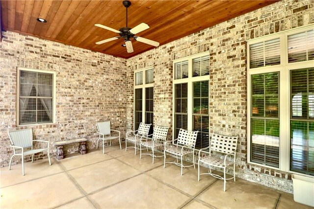 122 Langwell Dr, Anderson, SC 29621 - view of patio featuring ceiling fan