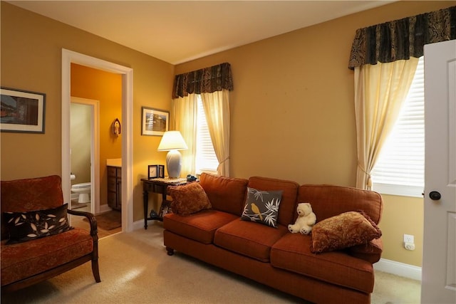 122 Langwell Dr, Anderson, SC 29621 - carpeted living room with baseboards