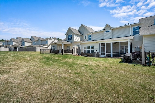 133 Shipyard Cir, Anderson, SC 29621 - back of house with a sunroom and a residential view