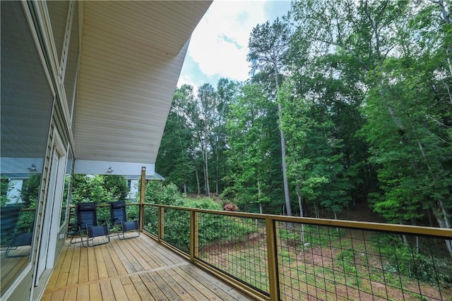 425 Lakewood Dr, Townville, SC 29689 - view of wooden terrace