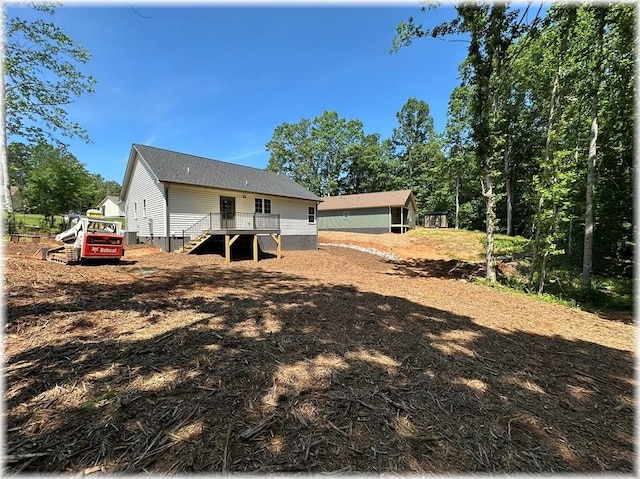 190 Jefferson Pl, Walhalla, SC 29691 - rear view of property with stairway