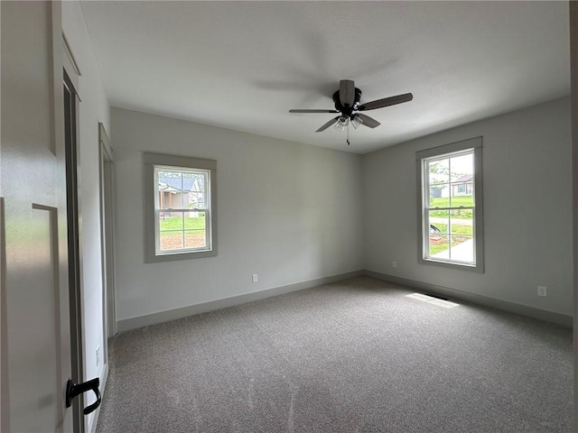 190 Jefferson Pl, Walhalla, SC 29691 - carpeted spare room with plenty of natural light and a ceiling fan