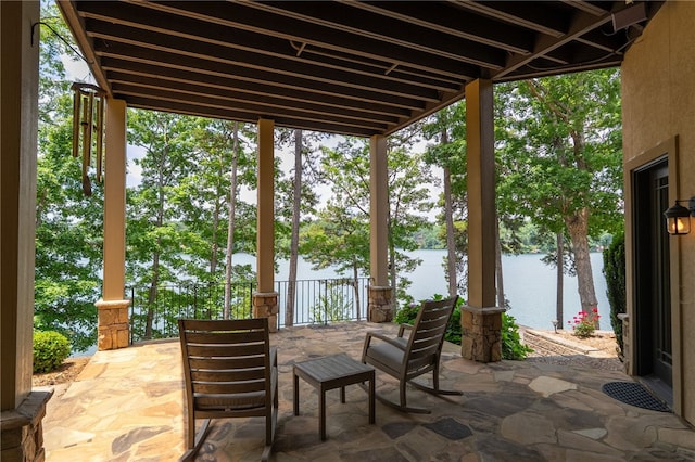 117 Misty Water Loop, Sunset, SC 29685 - fenced backyard featuring a water view and a patio area