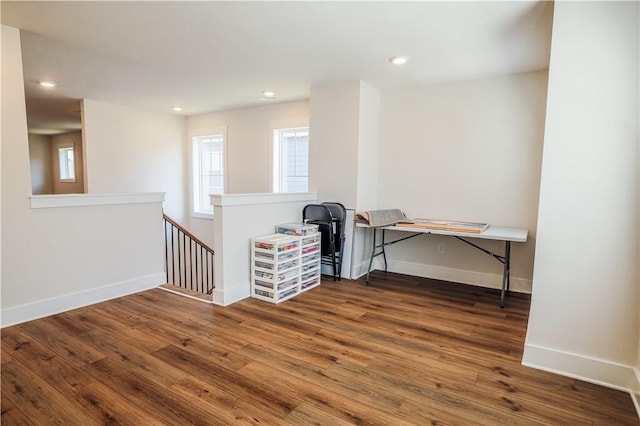 117 Founders Blvd, Central, SC 29630 - unfurnished office featuring wood finished floors, baseboards, and recessed lighting