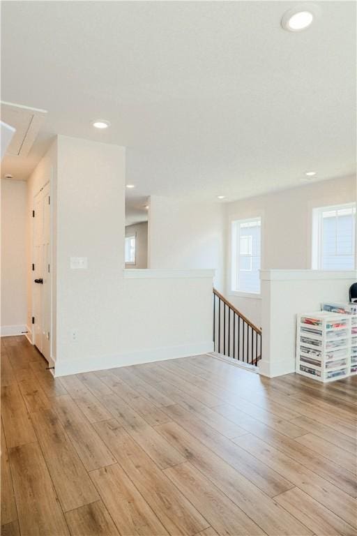 117 Founders Blvd, Central, SC 29630 - unfurnished room featuring attic access, light wood-type flooring, and recessed lighting