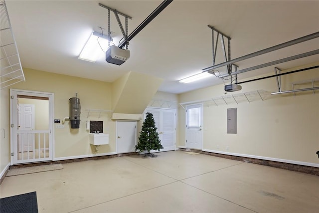 704 Nottingham Ct, Seneca, SC 29672 - garage with electric panel and a garage door opener