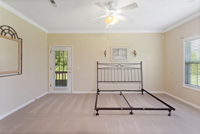 704 Nottingham Ct, Seneca, SC 29672 - carpeted bedroom featuring ornamental molding and baseboards