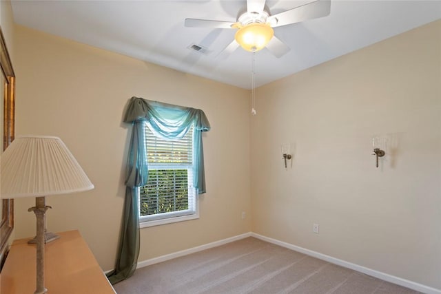704 Nottingham Ct, Seneca, SC 29672 - unfurnished office with light colored carpet and ceiling fan