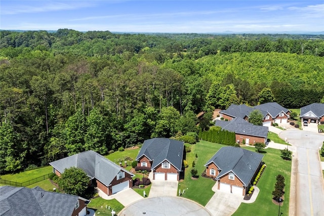 704 Nottingham Ct, Seneca, SC 29672 - aerial perspective of suburban area featuring a forest