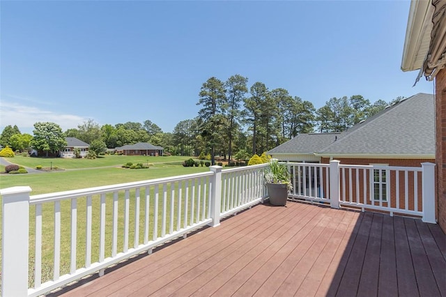 207 W Green Chase, Anderson, SC 29621 - wooden terrace with a lawn