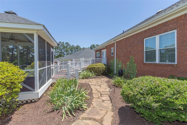 207 W Green Chase, Anderson, SC 29621 - view of yard featuring a sunroom