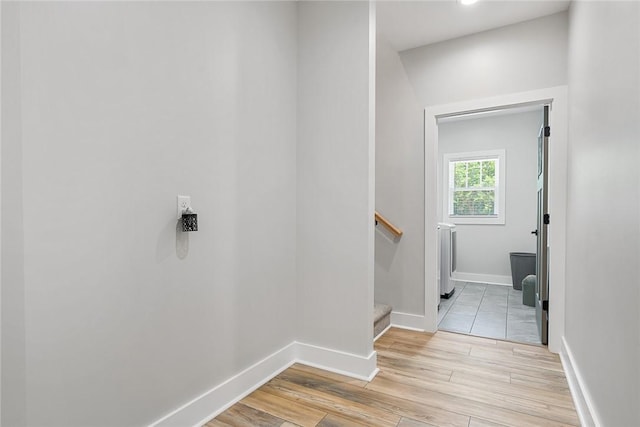 100 Grandview Dr, Anderson, SC 29625 - laundry room featuring light wood finished floors and baseboards