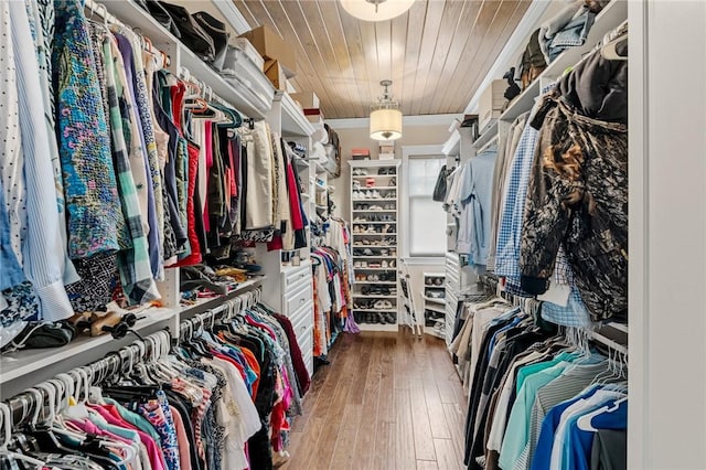 194 Cool Water Way, Sunset, SC 29685 - walk in closet with hardwood / wood-style flooring