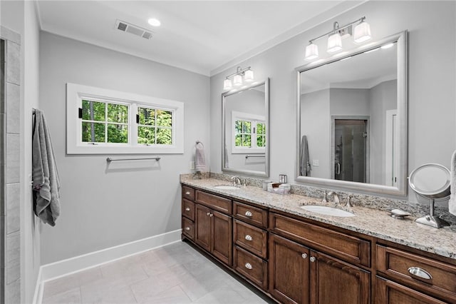 251 Settlement Blvd, Sunset, SC 29685 - full bathroom with plenty of natural light, double vanity, and baseboards