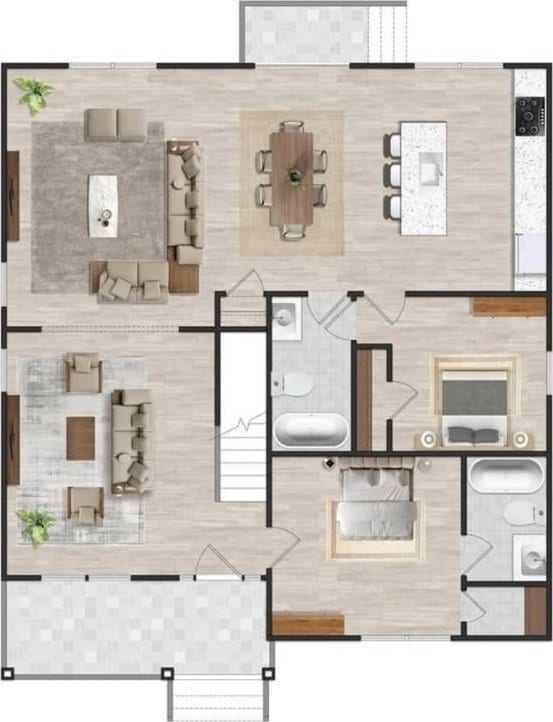 116 Fern Cir, Clemson, SC 29631 - floor plan / room layout