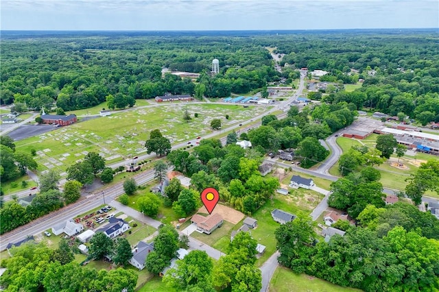 106 N St, Belton, SC 29627 - bird's eye view of a heavily wooded area